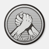 Arm Wrestling Silver Magnet (Vorne)