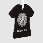 Arm Wrestling Silver Ornament (Vorderseite)