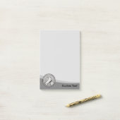 Arm Wrestling Silver Post-it Klebezettel (Auf Schreibtisch)