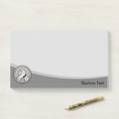 Arm Wrestling Silver Post-it Klebezettel (Auf Schreibtisch)