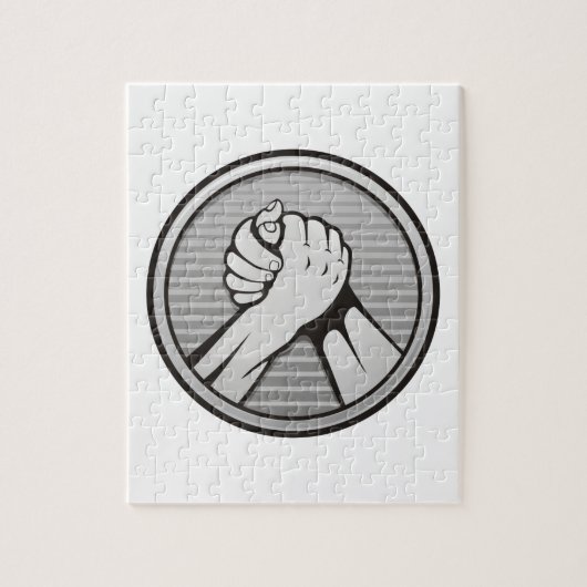 Arm Wrestling Silver Puzzle (Vertikal)