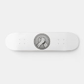 Arm Wrestling Silver Skateboard (Horizontal)