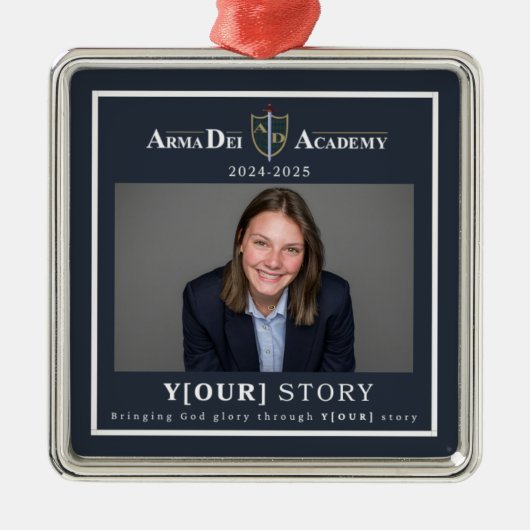 Arma Dei Foto Ornament (Vorne)