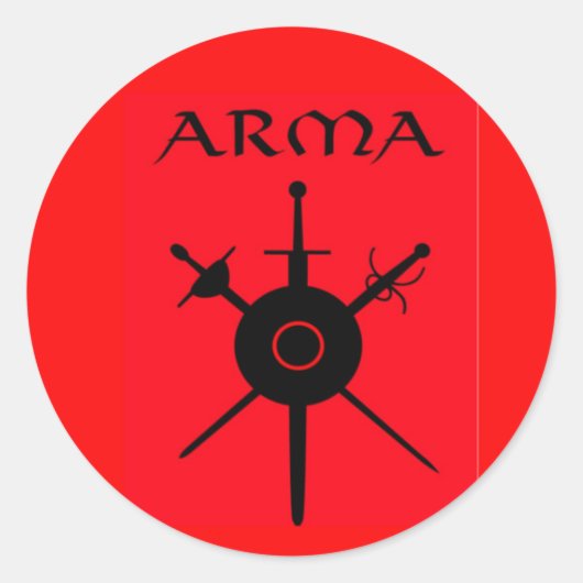 ARMA-Sticker Runder Aufkleber (Vorderseite)