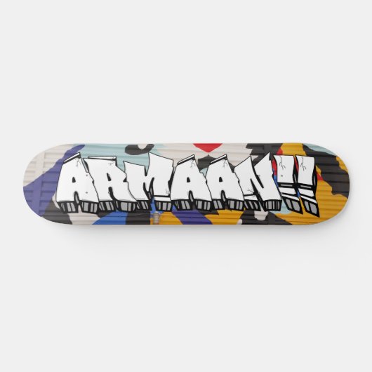 Armaan! Graffiti Custom Personalisiert Skateboard (Horizontal)