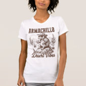 Armachillo Cowboy Armadillo Desert Vibes Funny T-Shirt (Vorderseite)