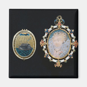 Armada-Juwel, Miniatur von Königin Elizabeth I Magnet