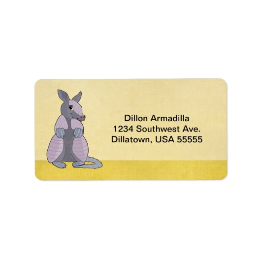 Armadillo Address Labels Adressaufkleber (Vorne)