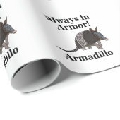 Armadillo Animal Funny  Geschenkpapier (Rolleneckpunkt)