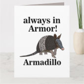 Armadillo Animal Funny Karte (Vorderseite)