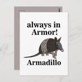 Armadillo Animal Funny  Postkarte