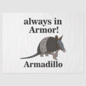 Armadillo Animal Funny Seidenpapier (Vorderseite)