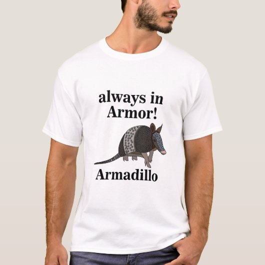 Armadillo Animal Funny  T-Shirt (Vorderseite)