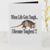 Armadillo Animal Inspiration Karte (Gelbe Blume)