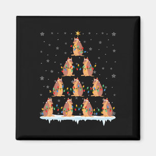 Armadillo Animal Weihnachtsmannmütze Ugly Christma Magnet