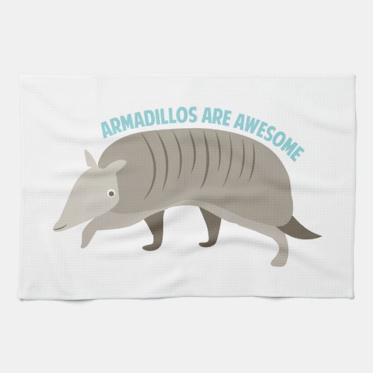Armadillo_Armadillos_Are_Awe Handtuch (Horizontal)