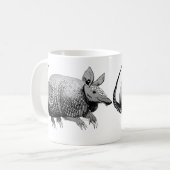 Armadillo aus Texas - Glaze Kaffeetasse (Vorderseite Links)