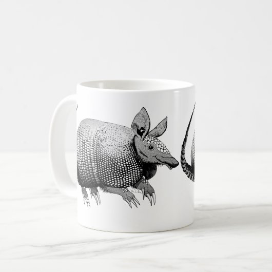 Armadillo aus Texas - Glaze Kaffeetasse (Vorderseite Links)