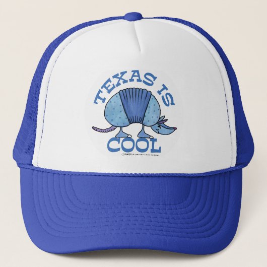 Armadillo Blue-Texas ist Cool Truckerkappe (Vorderseite)