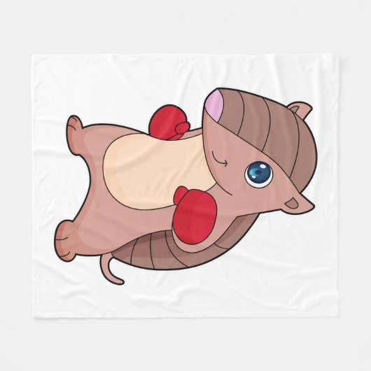 Armadillo Boxing Boxer Boxhandschuhe Fleecedecke (Vorderseite (Horizontal))