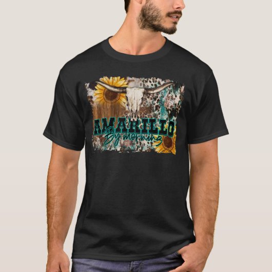 Armadillo by Morning TShirt, Cowhide Bull Skull T-Shirt (Vorderseite)
