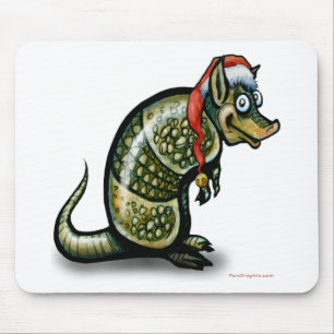 Armadillo Christmas Mousepad