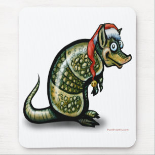 Armadillo Christmas Mousepad