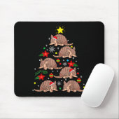 Armadillo Christmas Ornament Tree Funny Zookeeper Mousepad (Mit Mouse)
