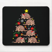 Armadillo Christmas Ornament Tree Funny Zookeeper Mousepad (Vorne)