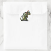 Armadillo Christmas Runder Aufkleber (Tasche)