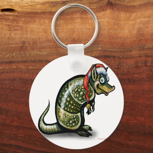 Armadillo Christmas Schlüsselanhänger (Vorderseite)