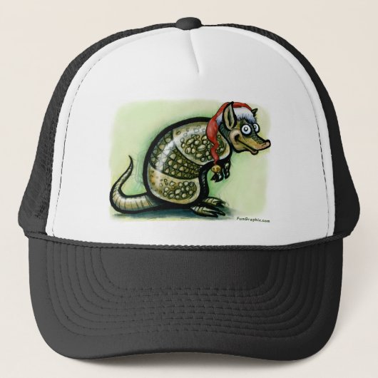 Armadillo Christmas Truckerkappe (Vorderseite)