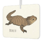 Armadillo girdled lizard cartoon illustration autolufterfrischer (Links)
