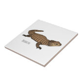Armadillo girdled lizard cartoon illustration fliese (Seite)