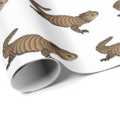 Armadillo girdled lizard cartoon illustration geschenkpapier (Rolleneckpunkt)