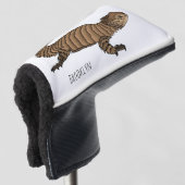 Armadillo girdled lizard cartoon illustration golf headcover (3/4 Vorderseite)