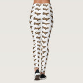 Armadillo girdled lizard cartoon illustration leggings (Rückseite)
