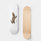 Armadillo girdled lizard cartoon illustration skateboard (Vorderseite)