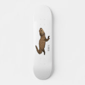 Armadillo girdled lizard cartoon illustration skateboard (Vorne)