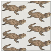 Armadillo girdled lizard cartoon illustration stoff (Nahaufnahme)