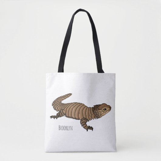 Armadillo girdled lizard cartoon illustration tasche (Vorderseite)