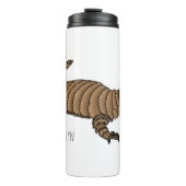 Armadillo girdled lizard cartoon illustration thermosbecher (Vorderseite)