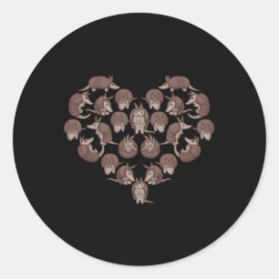 Armadillo He Armadillo Armadillos Runder Aufkleber