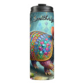 Armadillo in einer Höhle Thermosbecher (Vorderseite)