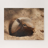Armadillo in Hole Sprichwort Hallo Puzzle (Horizontal)