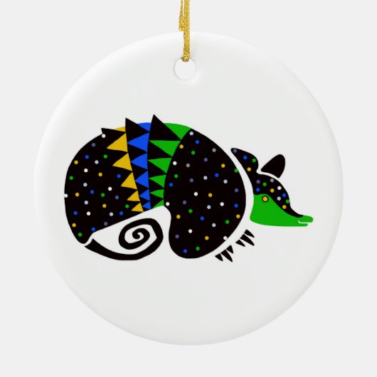 Armadillo - keramik ornament (Hinten)