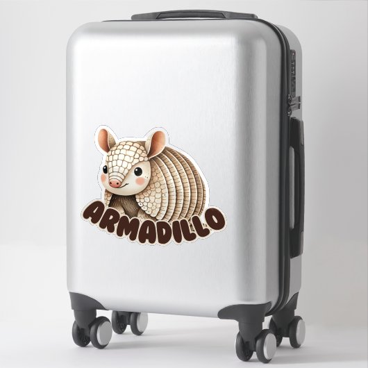 ARMADILLO - KINDERZIMMER STICKER (Koffer)