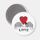 Armadillo Liebe Magnet (Vorderseite/Rückseite)