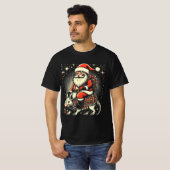 Armadillo Lover Ugly Santa Riding Armadillo T-Shirt (Vorne ganz)