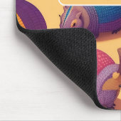Armadillo Pastel Personalisiertes Muster Mousepad (Ecke)